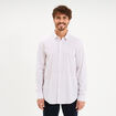 Chemise ajust&eacute;e manches longues blanc homme
