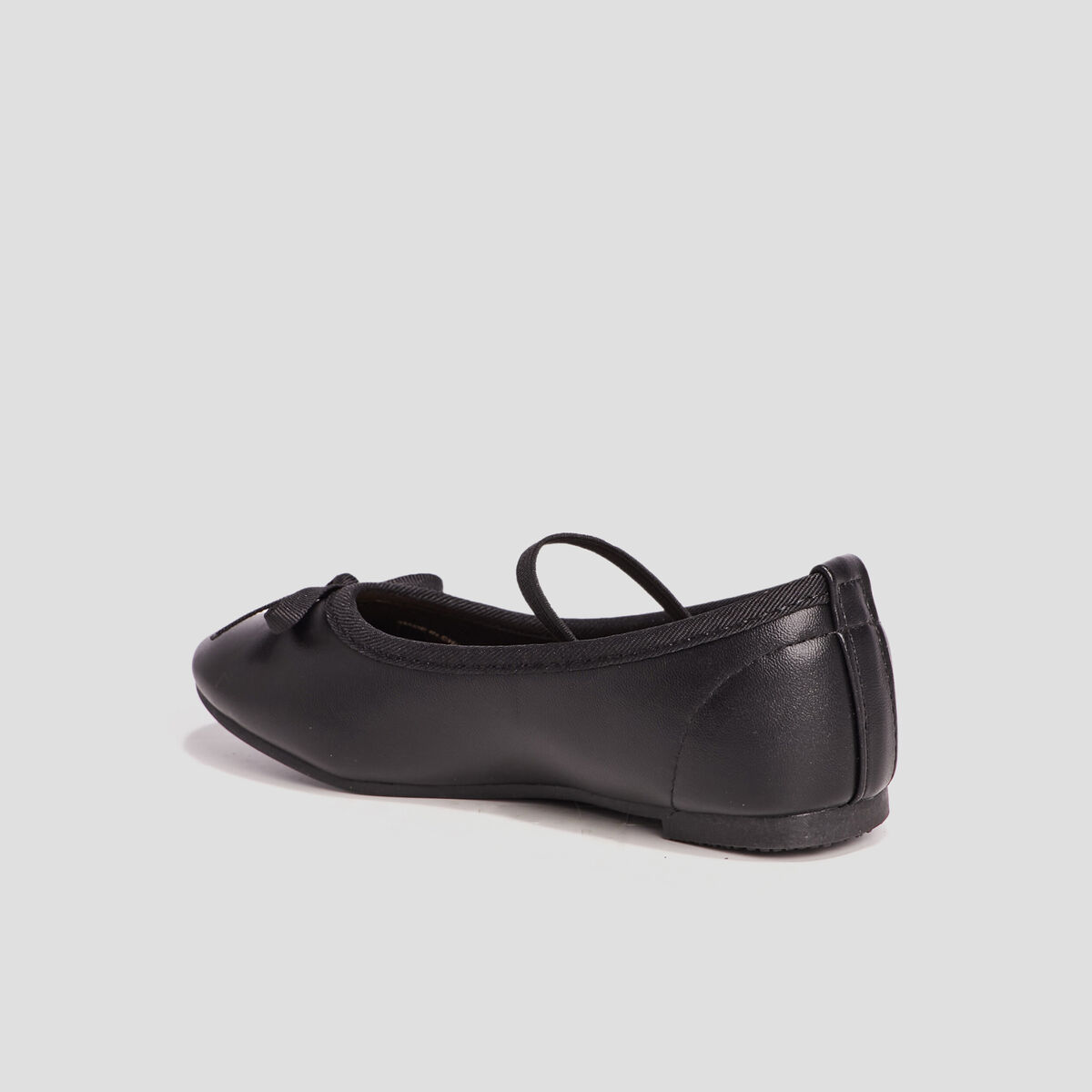 Ballerines avec noeud noir fille