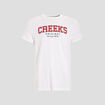 T-shirt manches courtes col rond Creeks blanc homme