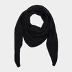 &Eacute;charpe triangulaire en maille douce noir femme