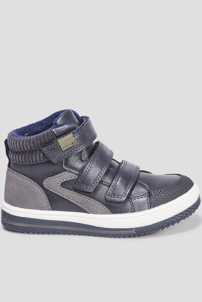 Baskets montantes Creeks Kamil bleu marine garçon
