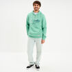 Sweat hoodie molleton1 poche vert menthe homme