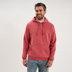 Sweat molleton &agrave; capuche hoodie vieux rose homme