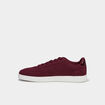 Baskets en su&eacute;dine &agrave; lacets bordeaux femme