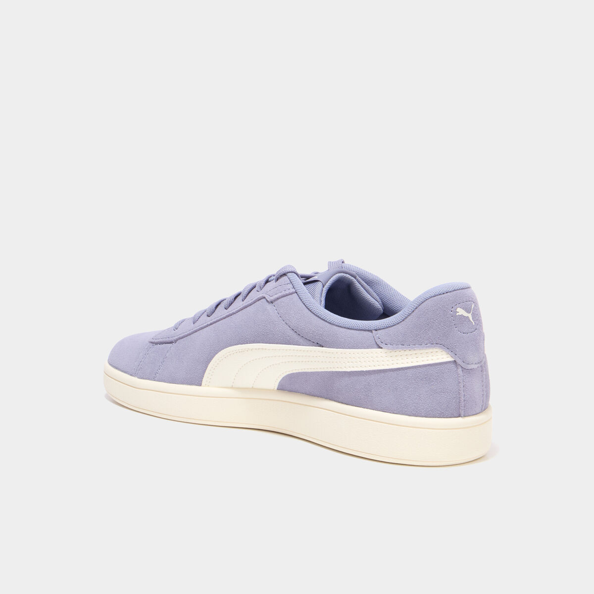 Baskets cuir su&eacute;dine Puma Smash V3 bleu homme