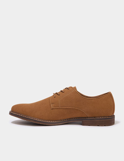 Derbies &agrave; lacets marron clair homme