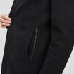 Manteau mi-long col montant noir homme