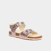 Sandales vernies &agrave; paillettes multicolore fille