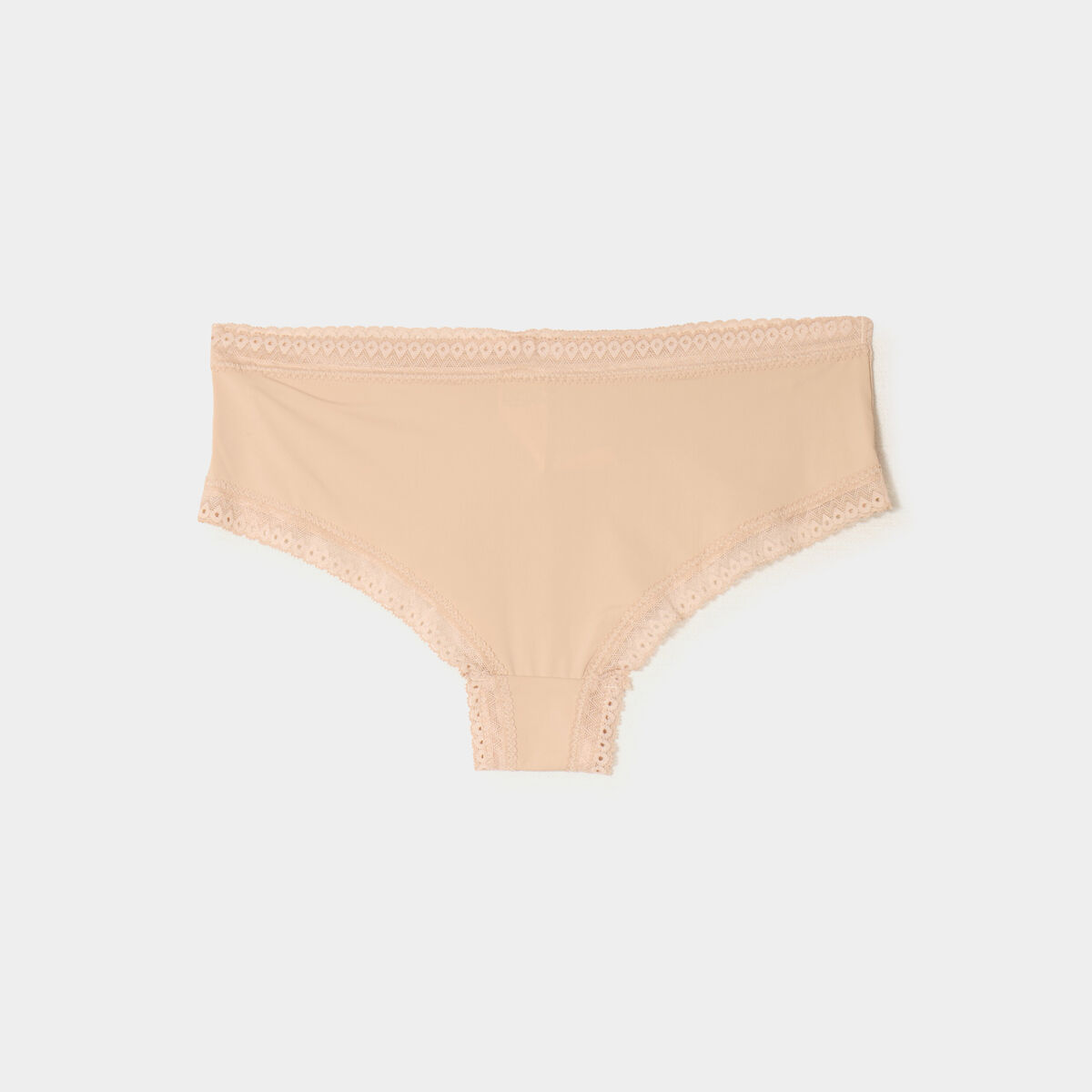 Lot 2 shortys bandes dentelle beige femme