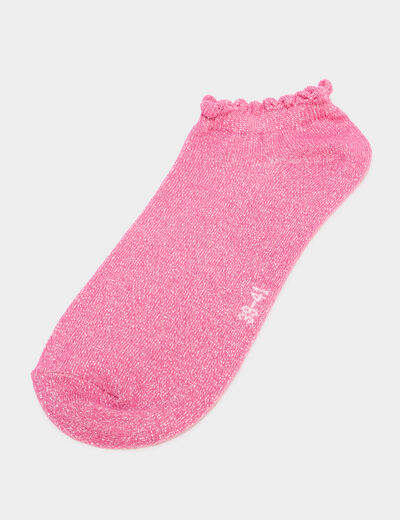 Lot 5 paires chaussettes coton multicolore femme