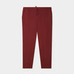 Pantalon city paperbag taille &eacute;lastiqu&eacute;e bordeaux femme grande taille