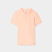 Polo manches courtes &agrave; d&eacute;tail brod&eacute; orange fluo gar&ccedil;on
