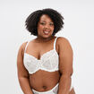 Soutien-gorge embo&icirc;tant dentelle blanc femme grande taille