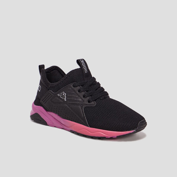 runnings a lacets kappa san puerto noir fille Runnings à lacets Kappa San Puerto noir fille