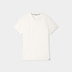 Polo ajusté manches courtes coton blanc femme