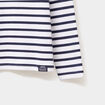 T-shirt marini&egrave;re manches longues coton ecru fille