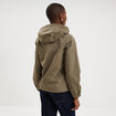 Parka courte imperm&eacute;able &agrave; capuche vert kaki femme