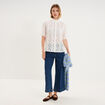 Chemise en dentelle col victorien blanc femme