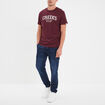 T-shirt manches courtes coton Creeks prune homme