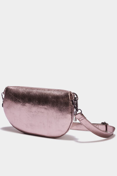Sac banane arrondi couleur bronze femme