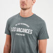 Ensemble pyjama short et t-shirt vert kaki homme