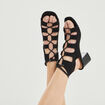 Sandales à talons et lacets Liberto noir femme