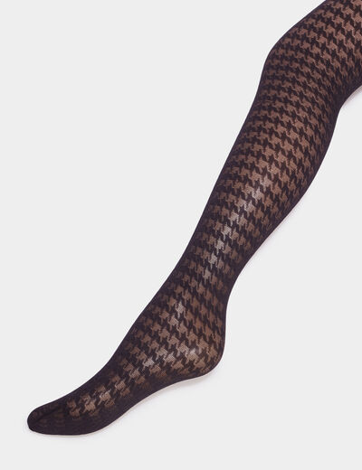 Collants fantaisie 30D noir femme