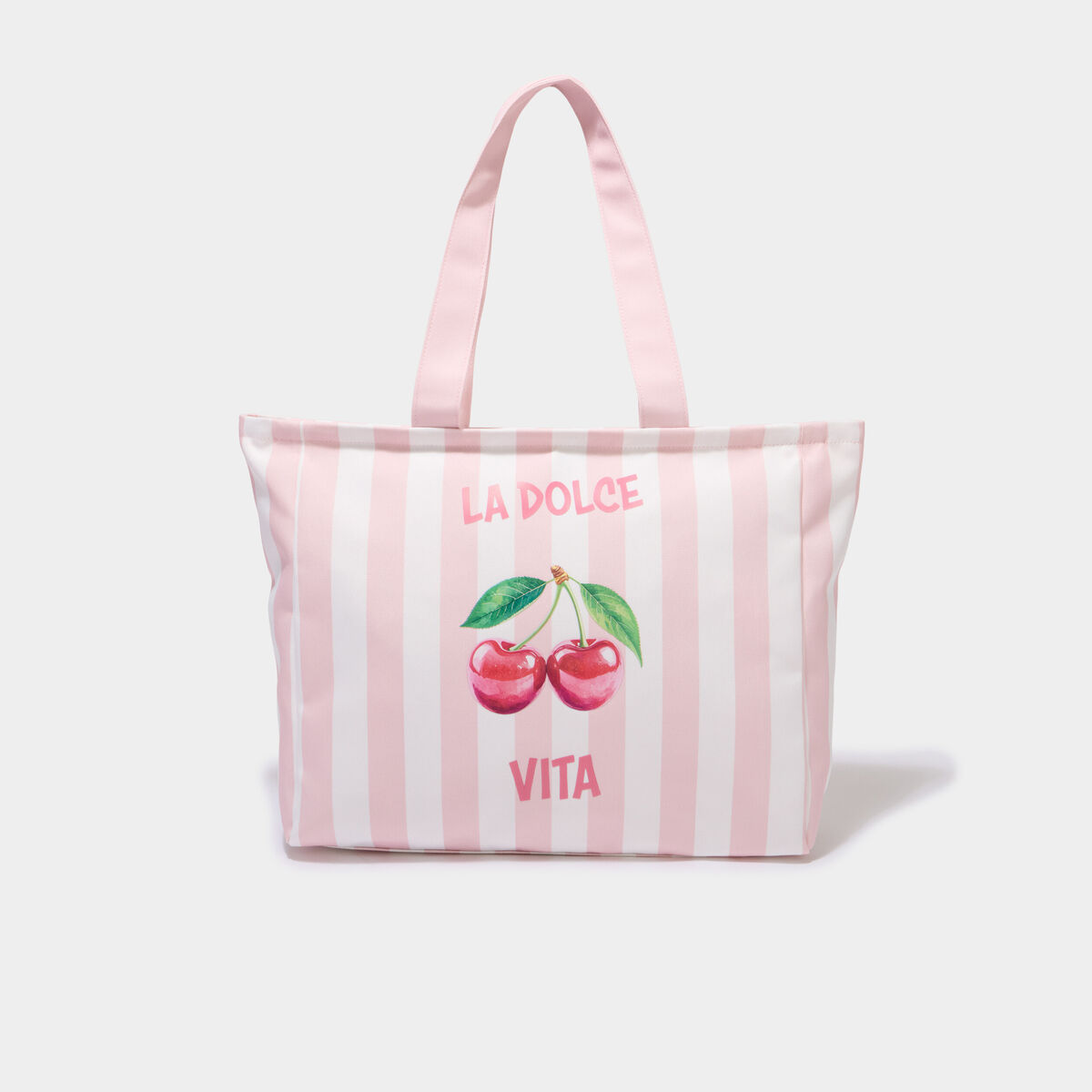 Sac cabas rectangulaire rose pastel femme