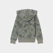 Sweat à capuche zippé vert kaki garçon