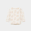 T-shirt manches longues coton beige b&eacute;b&eacute; gar&ccedil;on