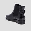 Bottines chelsea plates noir femme
