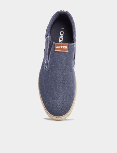 Loafers avec languette d'enfilage bleu homme