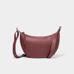 Sac banane zipp&eacute;e bordeaux femme