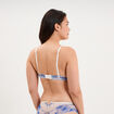 Soutien-gorge maxi push-up dentelle bleu clair femme