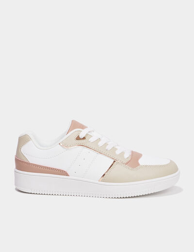 Tennis basses semelle épaisse Creeks sable femme