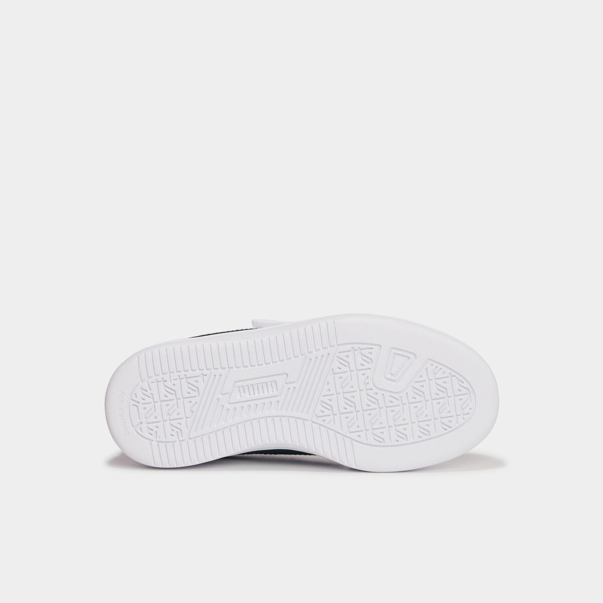 Tennis basses à scratchs Puma Caven blanc garçon