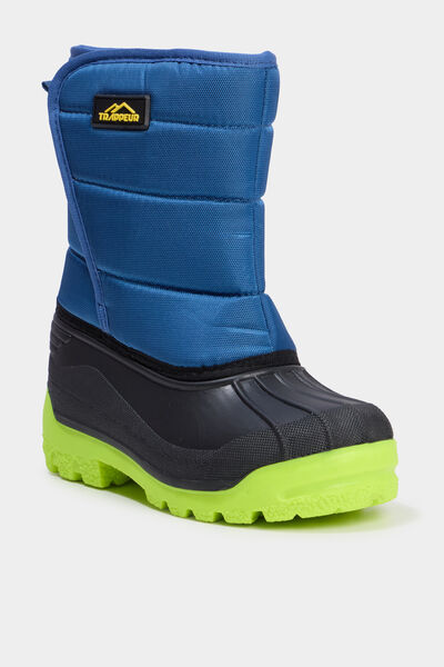 Bottes de neige fourr&eacute;es bleu marine gar&ccedil;on