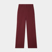 Pantalon droit avec pinces violet foncé femme