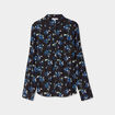 Chemise fluide manches longues noir femme