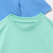 Lot 3 t-shirts manches courtes coton vert clair gar&ccedil;on