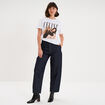 T-shirt coton C&eacute;line Dion blanc femme