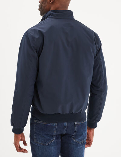 Veste zippée avec col montant Creeks bleu marine homme