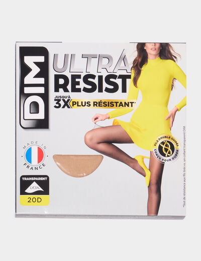Collants Ultra Resist 20D lycra DIM beige femme