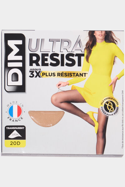Collants Ultra Resist 20D lycra DIM beige femme