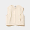 Veste sans manches sable femme grande taille