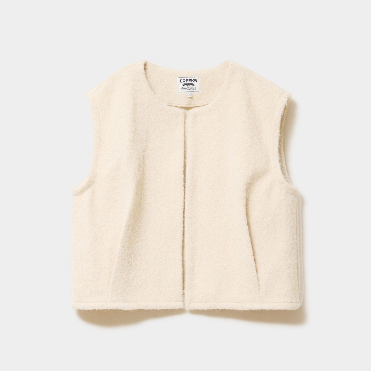 Veste sans manches sable femme grande taille
