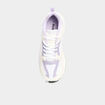 Baskets running &agrave; lacets blanc fille