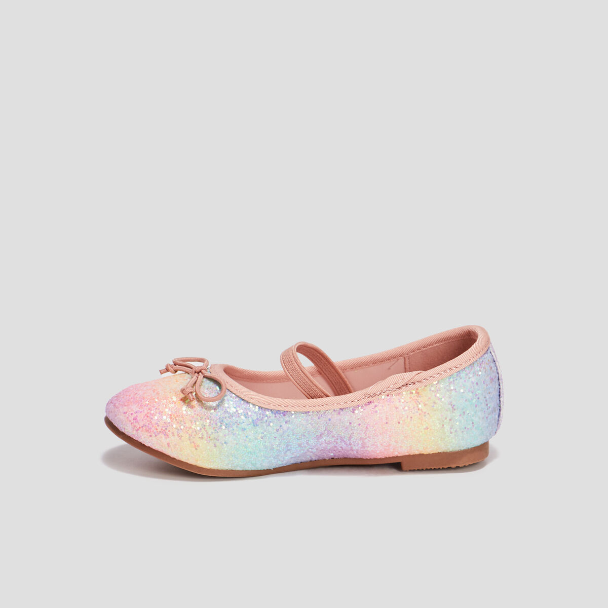 Ballerines &agrave; paillettes multicolore fille