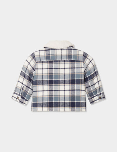 Veste col aviateur boutonné Creeks bleu gris bébé garçon