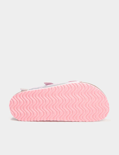 Sandales holographiques Barbie rose fille